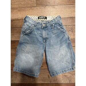 Vintage Y2K Levi's Carpenter Shorts 10 Reg W25 Blue